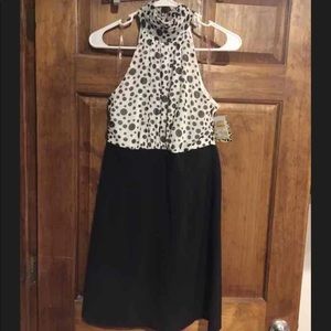NWT Juniors Black/White Dress, Medium